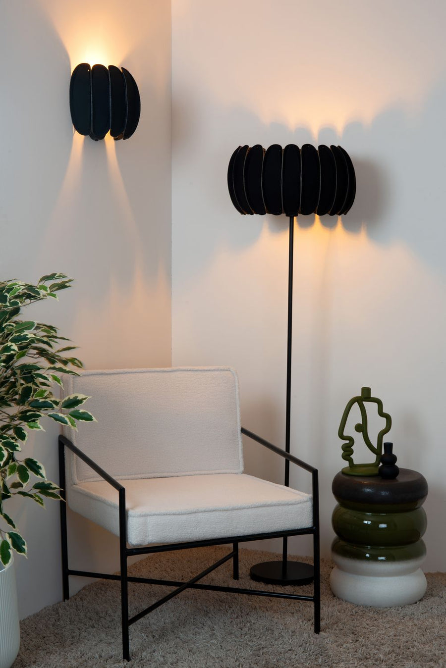 Applique murale Spencer noire