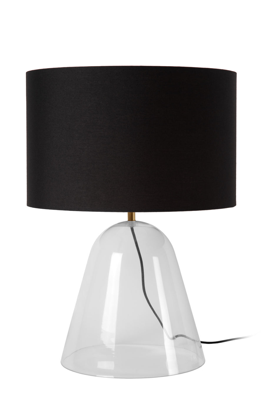 Lampe à poser Campana transparente, tissu, H 52,9 cm