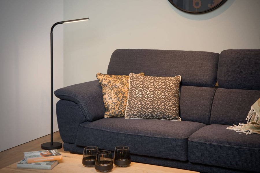 Lampadaire Gilly noir, H 153 cm