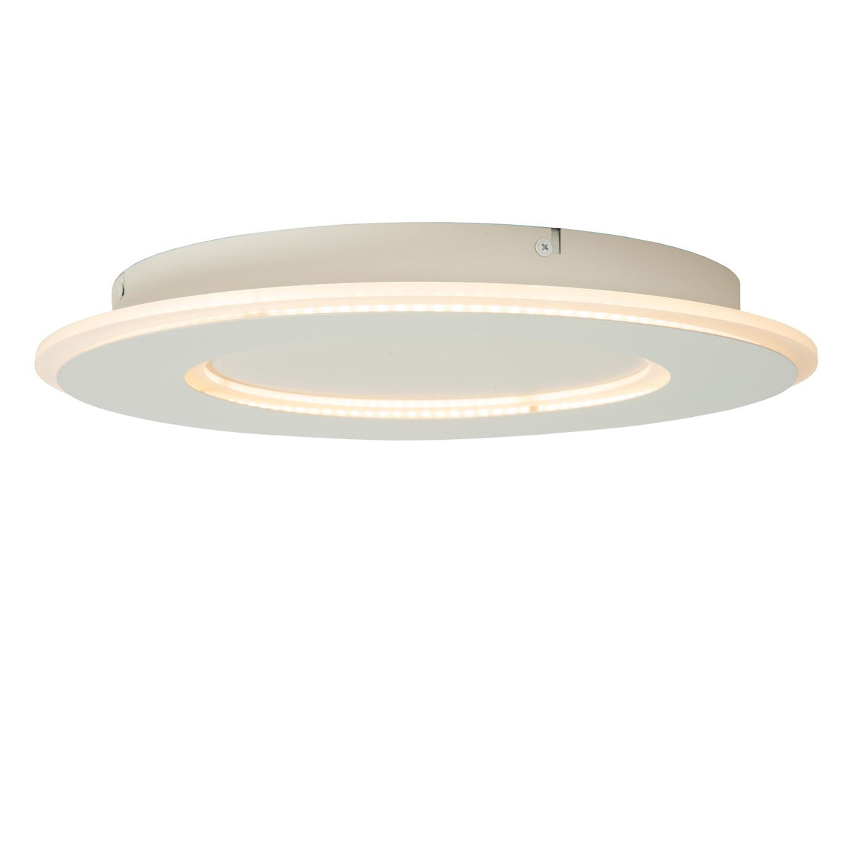 Vue de profil montrant le corps fin et le cercle LED allumé