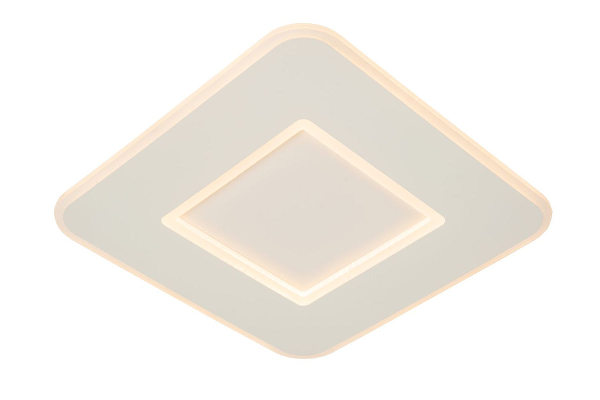 Plafonnier Axelle blanc, L 39,4 cm