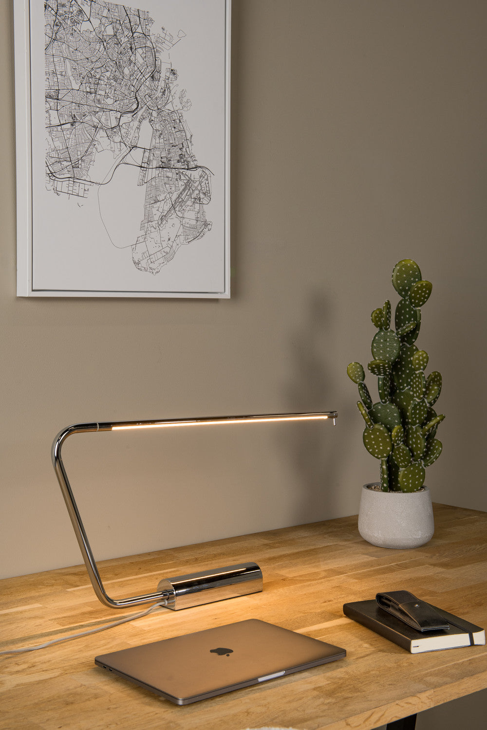 Lampe de bureau Madison chromée