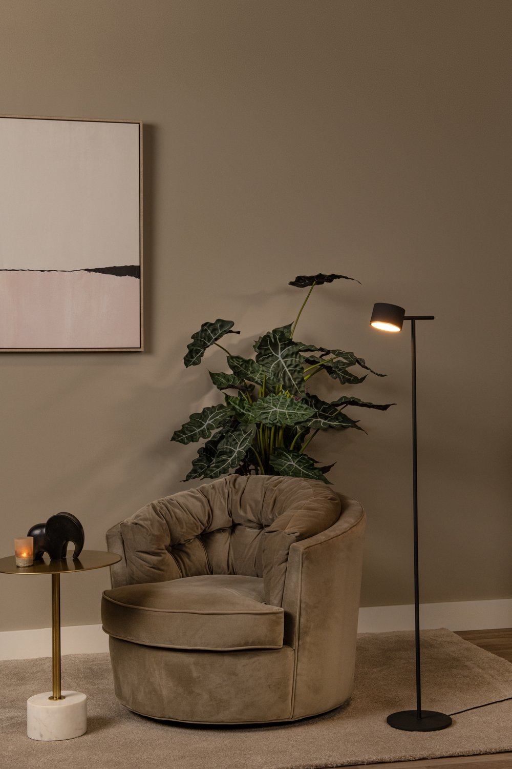Lampadaire Gian noir