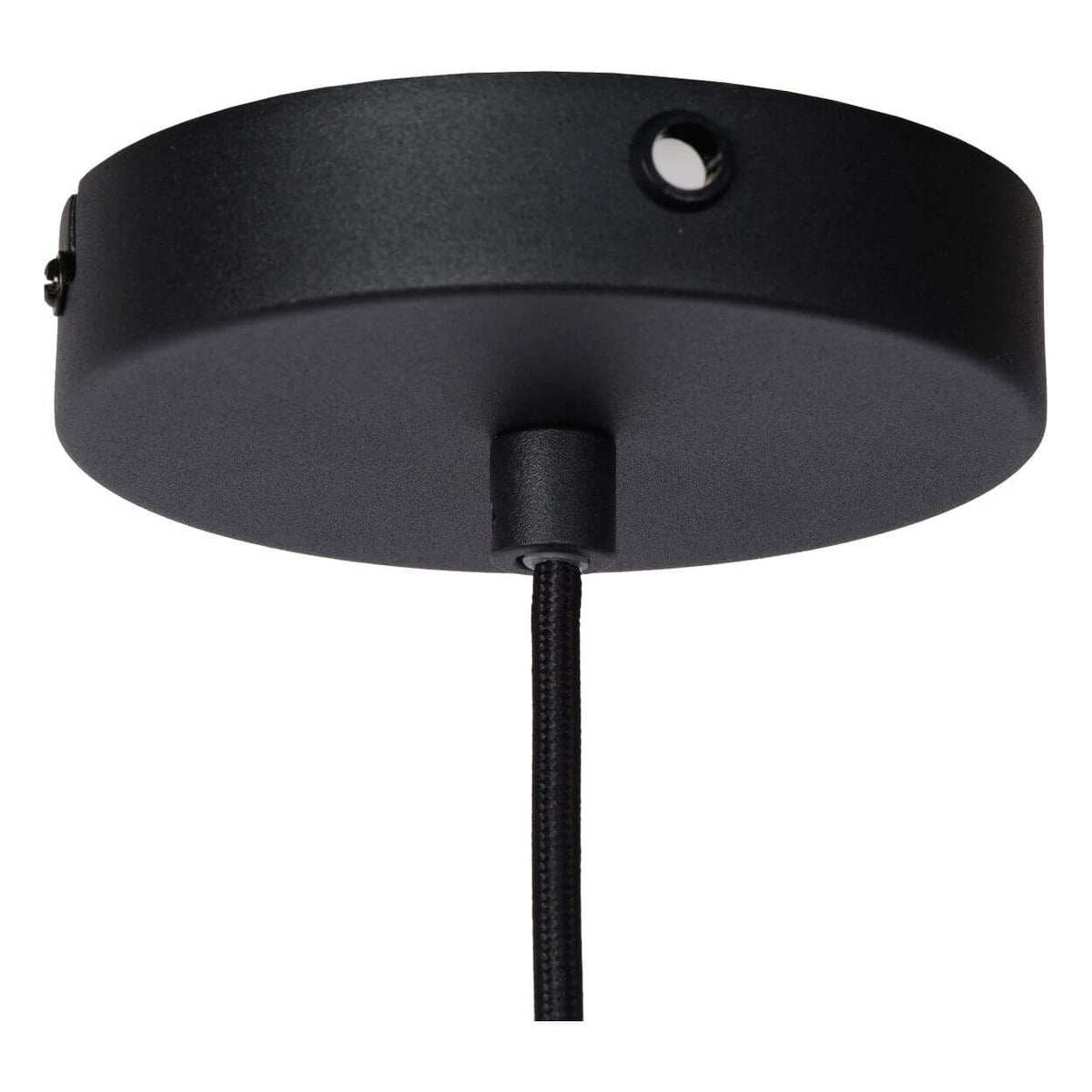 Suspension Siemon noire et dorée mat
