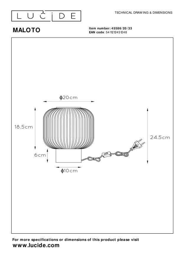 Lampe à poser Maloto verte et dorée mat, verre