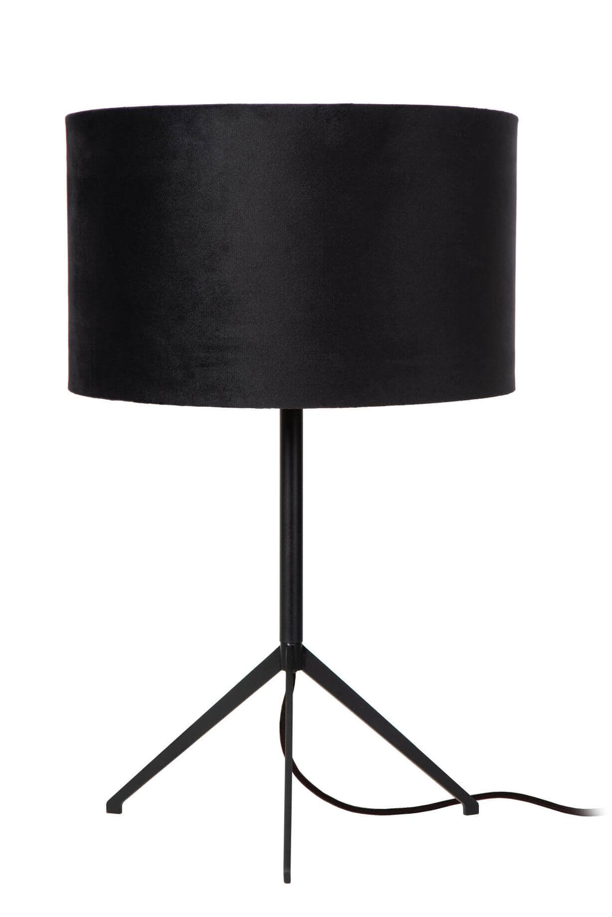 Lampe à poser Tondo noire, lin