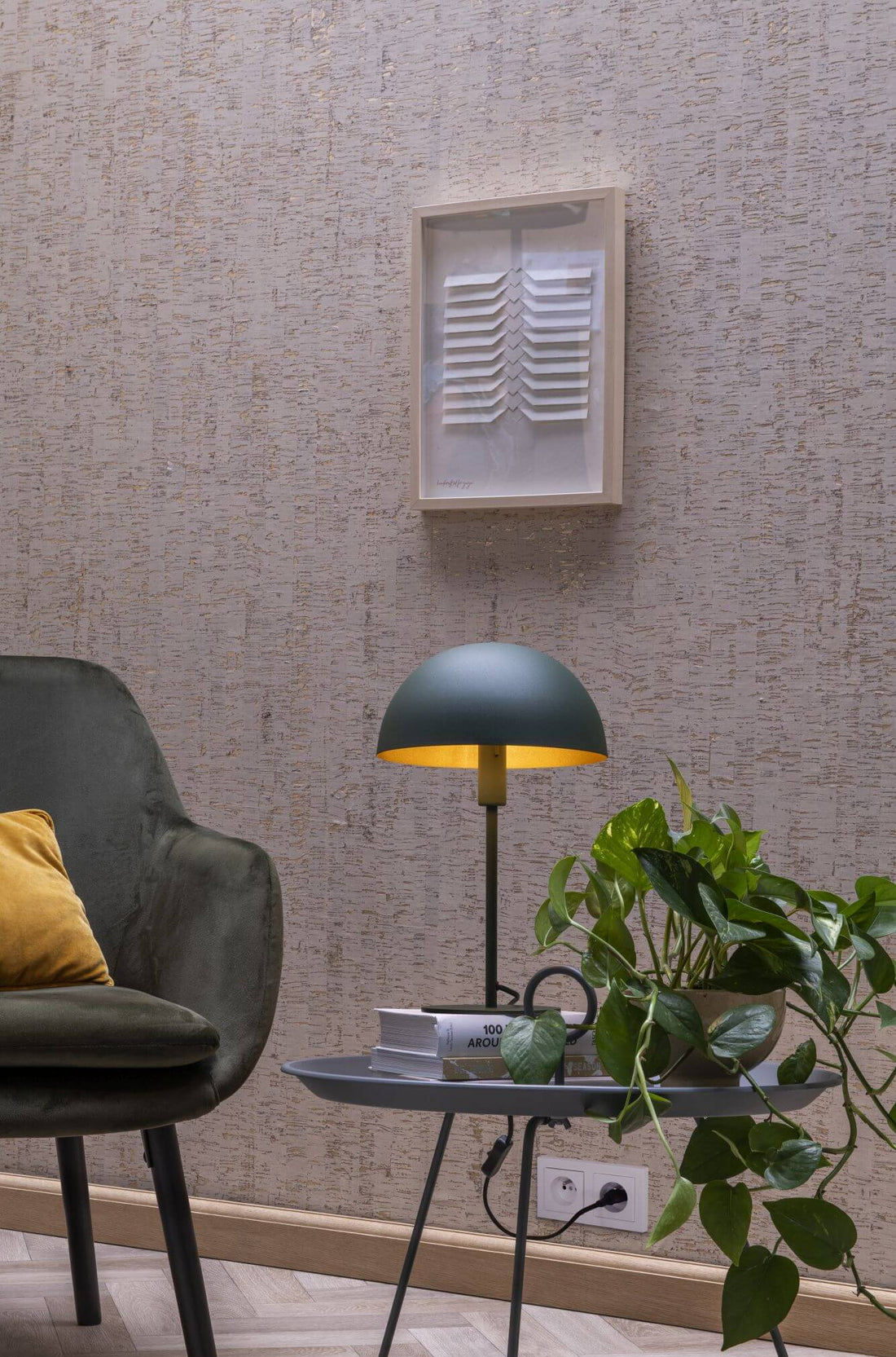 Lampe à poser Siemon verte