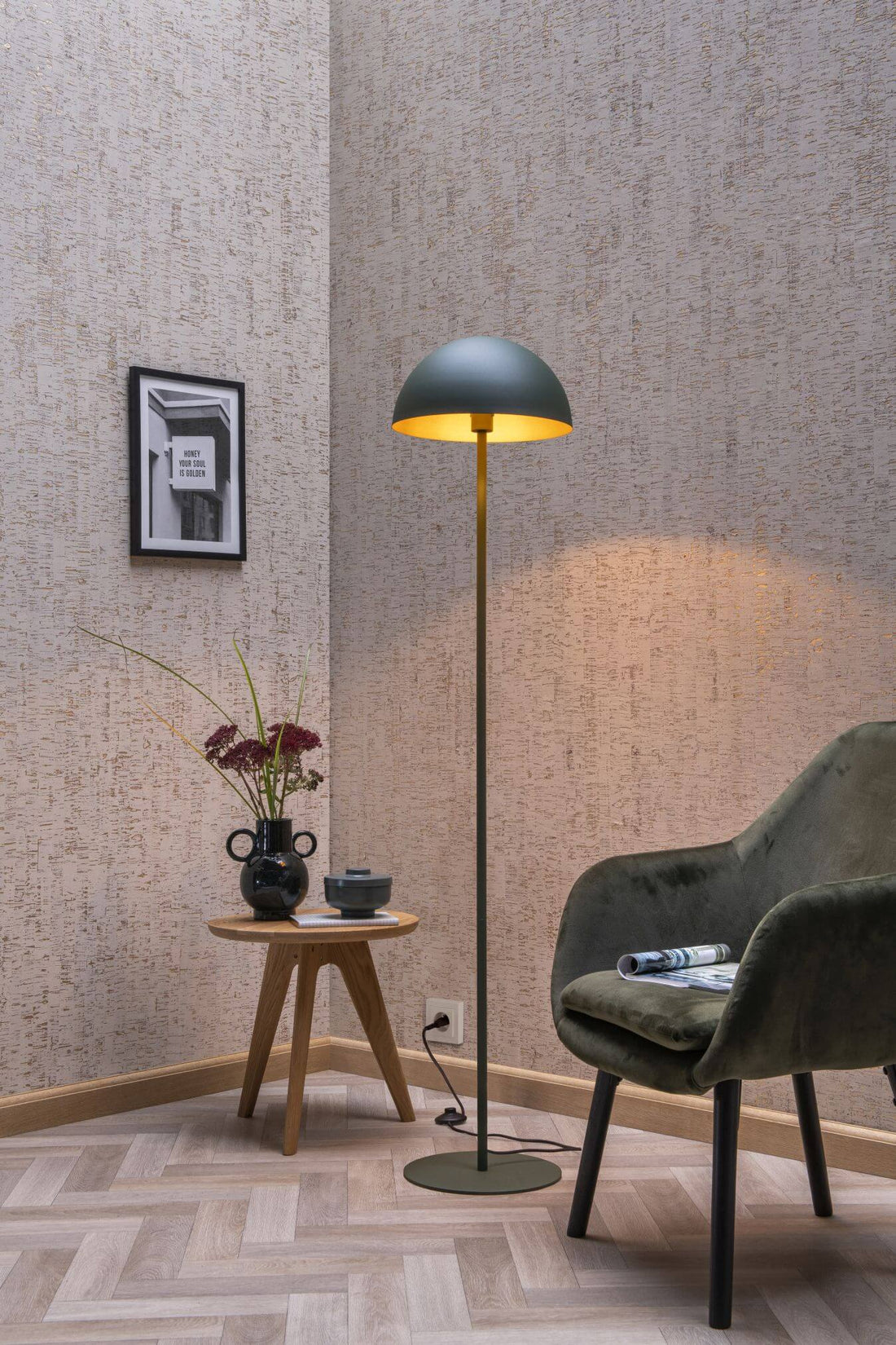 Lampadaire Siemon vert