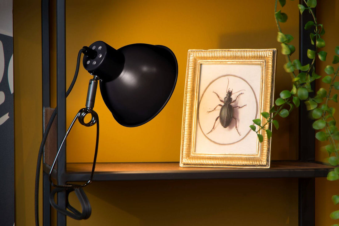Lampe de bureau Moys noire