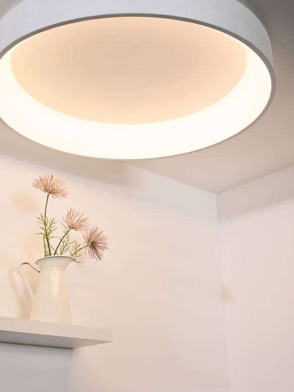 Plafonnier Talowe blanc, Ø 80 cm