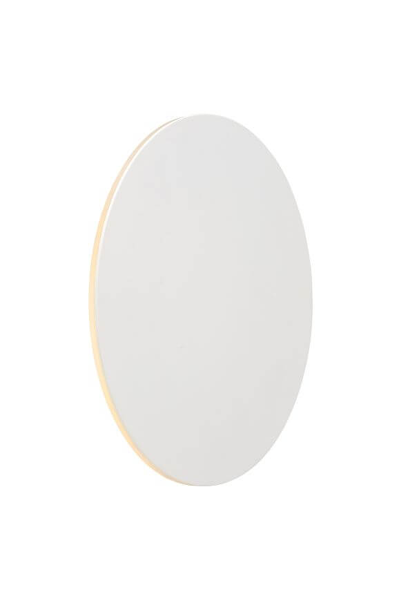 Applique murale Eklyps blanche, Ø 25 cm
