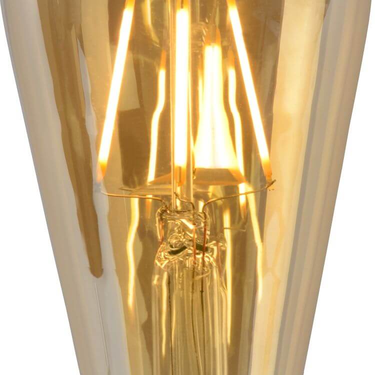 Ampoule LED E27 à filament ambrée, 5 W | Lucide (49068/05/62)