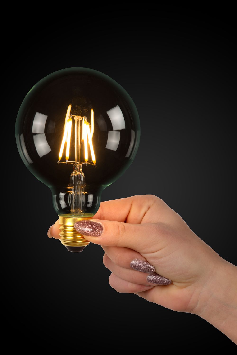 Ampoule LED E27 globe à filament transparente, 7 W | Lucide (49088/07/60)