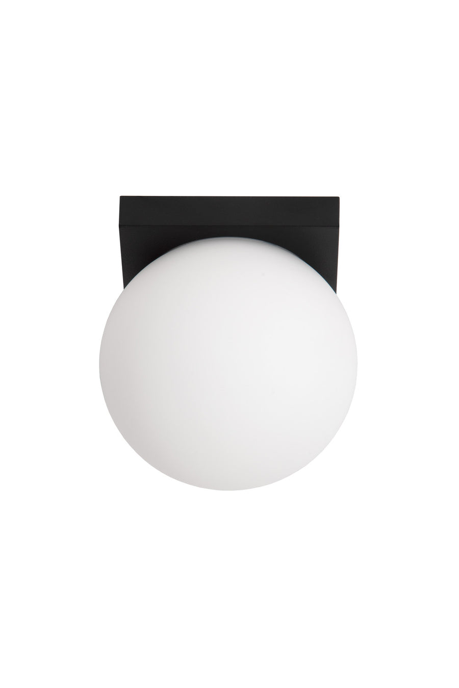 Plafonnier Tassa noir, verre