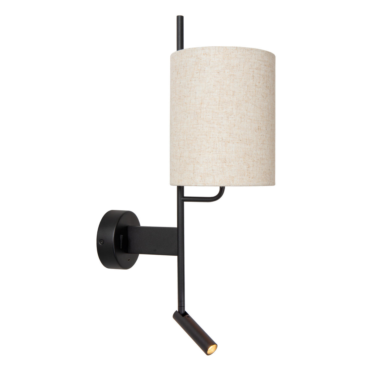 Applique murale Magic noire, lin, H 58 cm