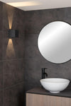 Applique murale AXI noire, H 10 cm