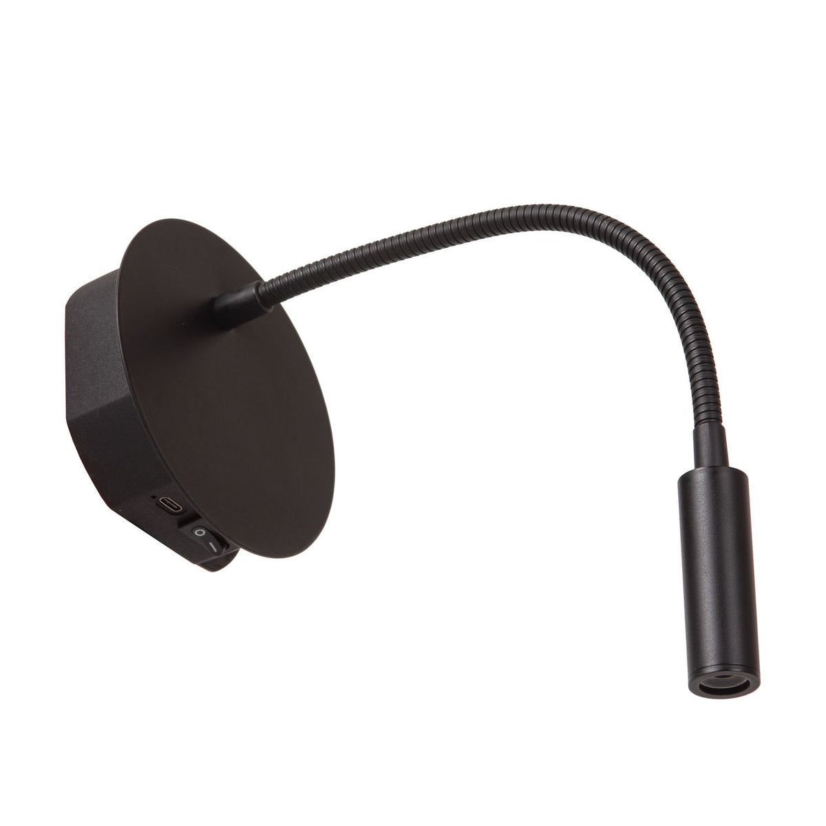Applique murale Jolijn noire, Ø 11 cm