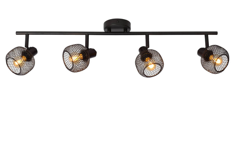 Plafonnier Maren 4 lumières noir