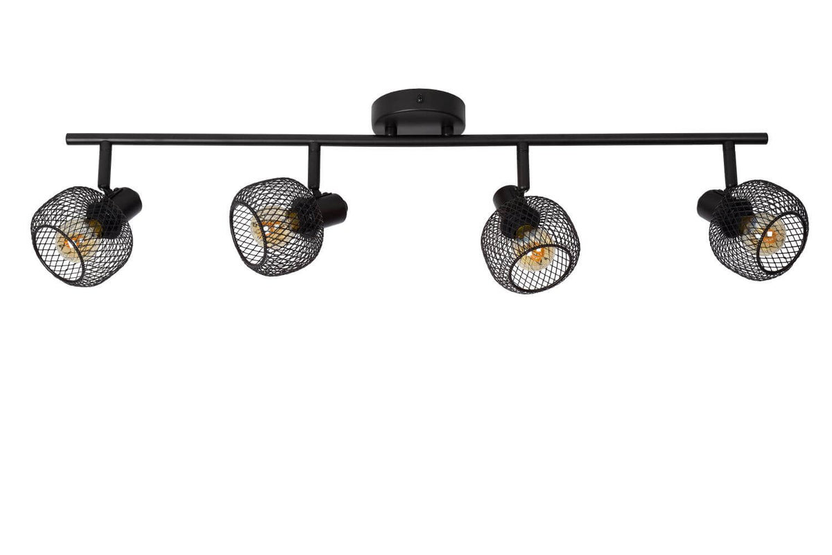 Plafonnier Maren 4 lumières noir