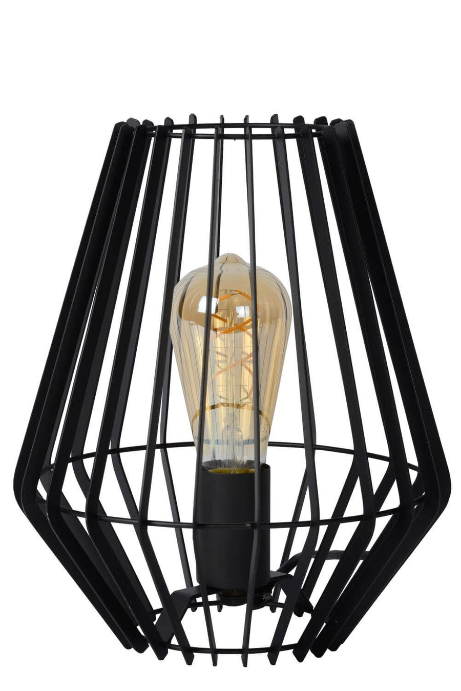 Lampe à poser Reda noire, H 27 cm