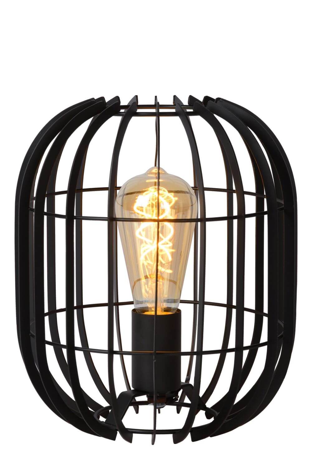 Lampe à poser Reda noire, H 26 cm