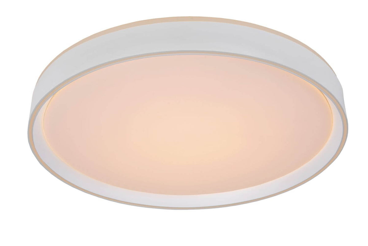 Plafonnier Nuria blanc, Ø 50 cm