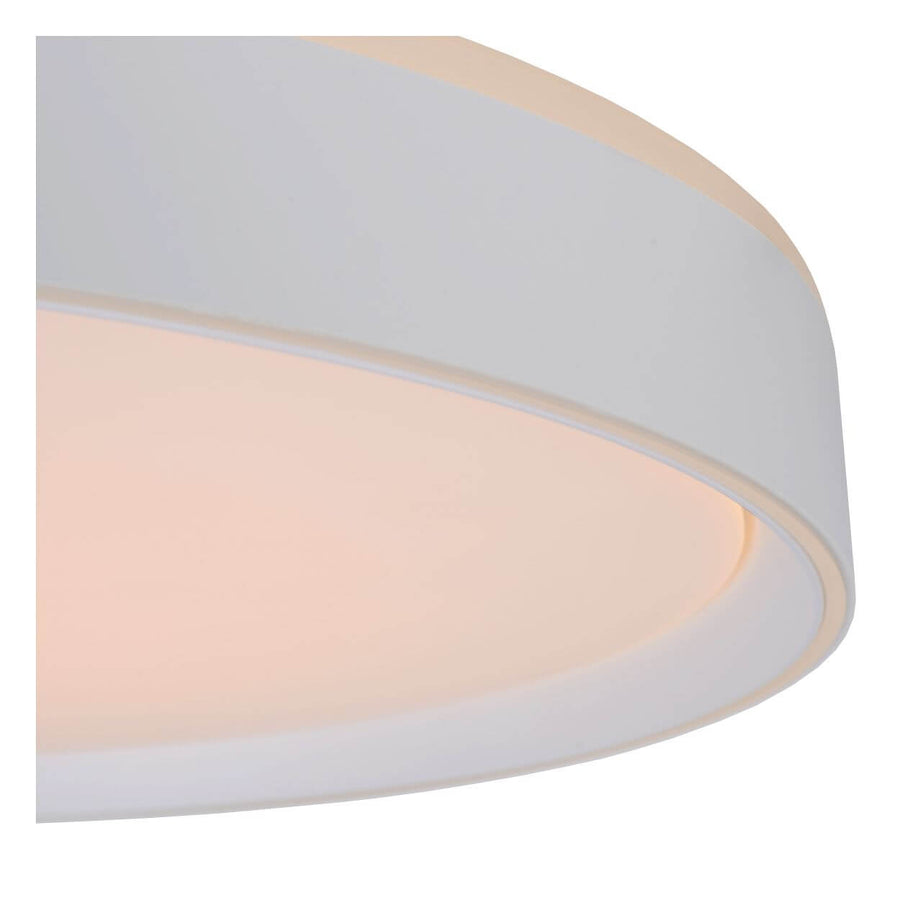 Plafonnier Nuria blanc, Ø 50 cm