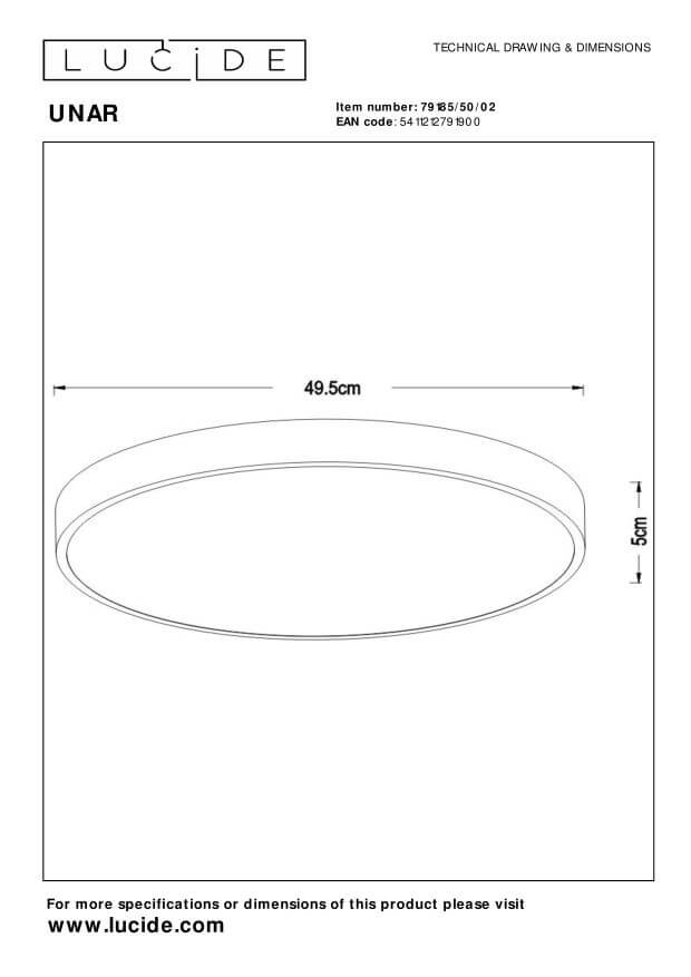 Plafonnier Unar doré mat et opale, Ø 50 cm