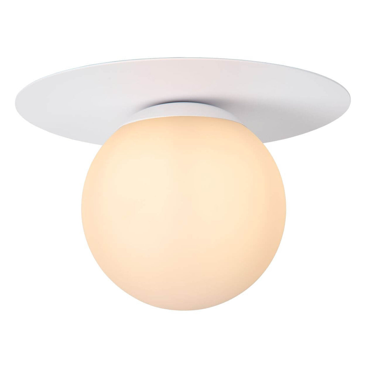 Plafonnier Tricia blanc, verre