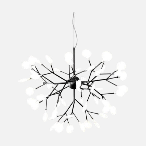 Luminaire contemporain noir, lustre luciole | Éclat Sombre