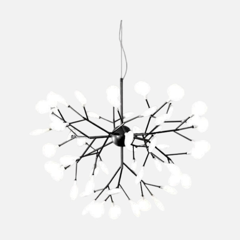 Luminaire contemporain noir, lustre luciole | Éclat Sombre