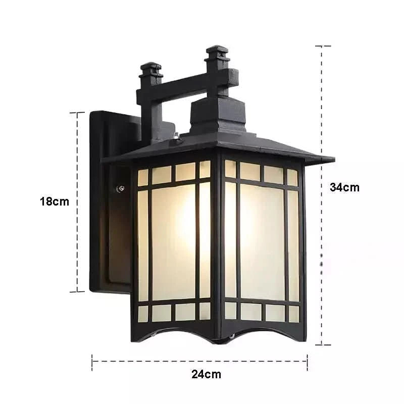 Luminaire Extérieur Japonnais | ZenEclat - Designix Applique murale extérieur Bronze