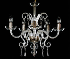 Lustre en verre transparent AL058