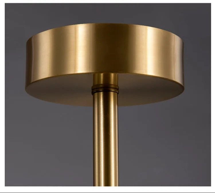 Lustre Blanc Doré | Aira - Designix Lustre Or 10 Feuilles