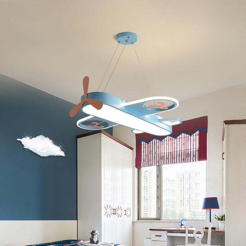 Lustre Chambre Bébé | Caro - Designix Lustre Bleu 55cm