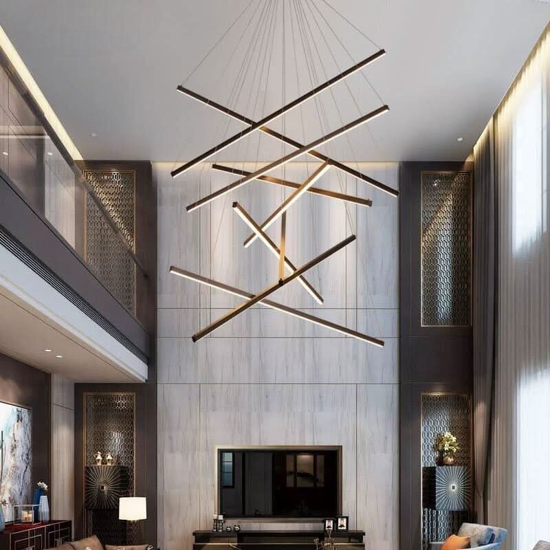 Lustre Chic et Moderne | Lueur Fluxion - Designix Lustre 3 Branches Blanc Chaud