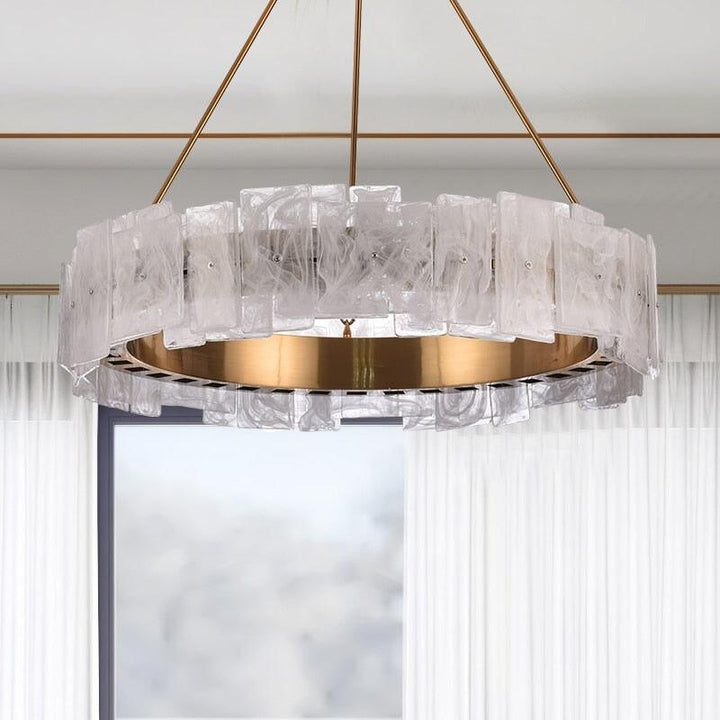 Lustre Cristal Moderne | Raffinement Radieux - Designix Lustre Diamètre 60cm