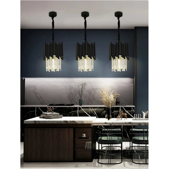 Lustre Cristal Suspendu LED | Qato - Designix Suspension luminaire Modèle - 1 1PC Lumière chaude