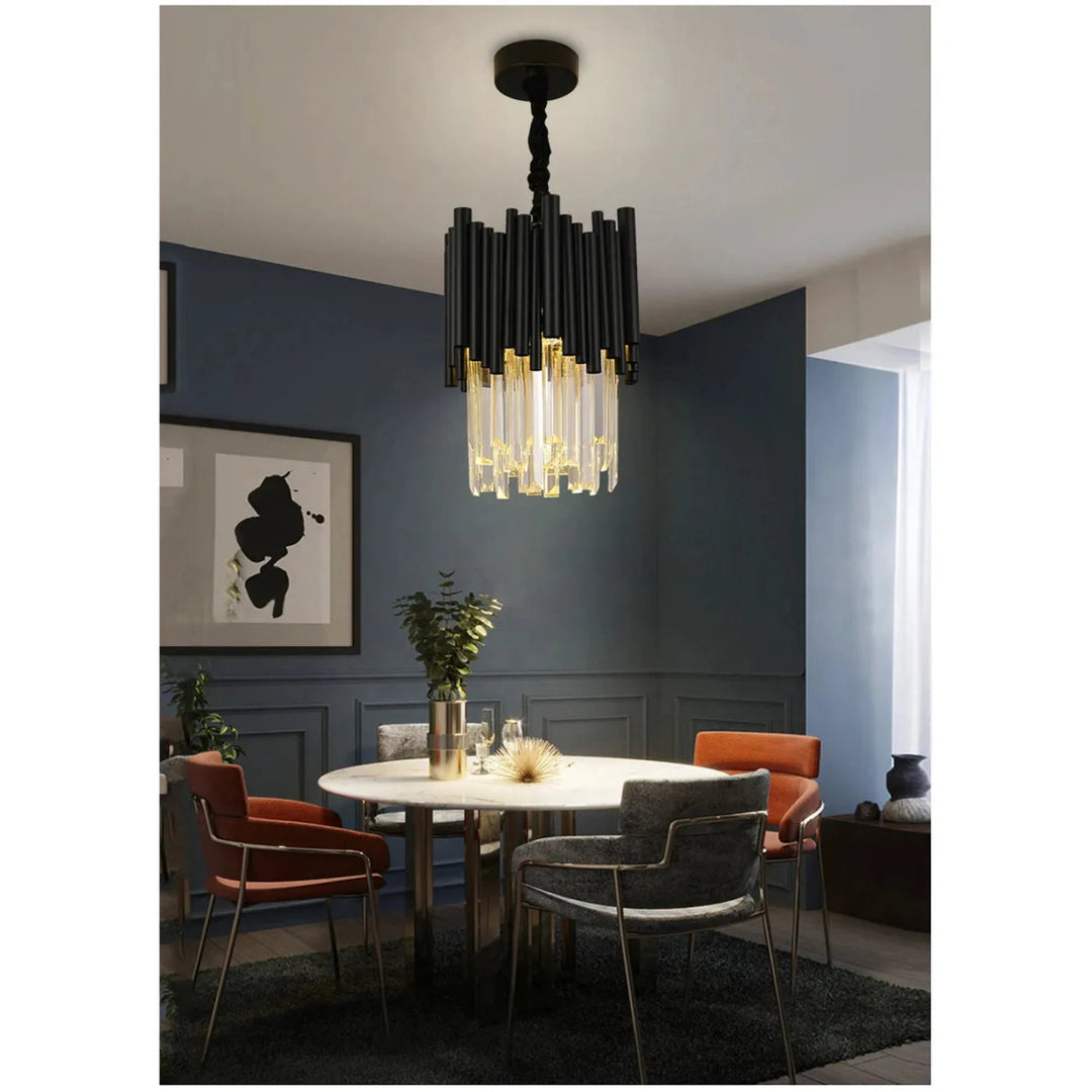 Lustre Cristal Suspendu LED | Qato - Designix Suspension luminaire Modèle - 1 1PC Lumière chaude