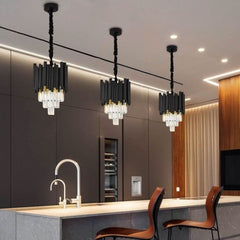 Lustre Cristal Suspendu LED | Qato