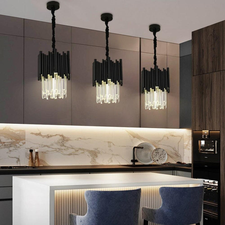 Lustre Cristal Suspendu LED | Qato - Designix Suspension luminaire Modèle - 1 1PC Lumière chaude