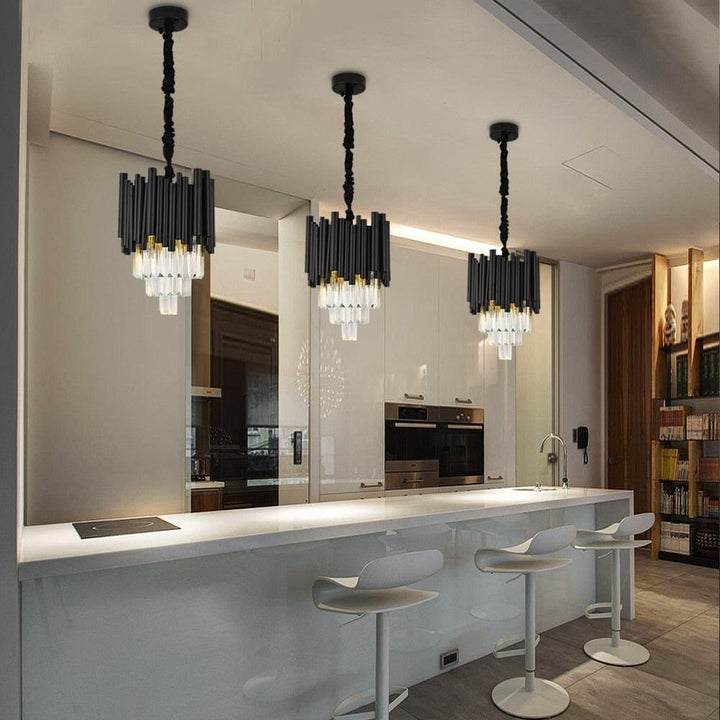 Lustre Cristal Suspendu LED | Qato - Designix Suspension luminaire Modèle - 1 1PC Lumière chaude