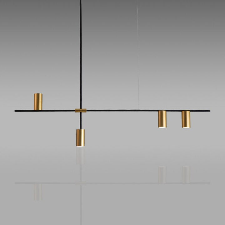 Lustre Cuisine Industriel | Inla - Designix Lustre Or 4 Têtes