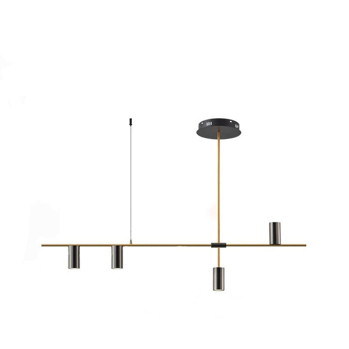 Lustre Cuisine Industriel | Inla - Designix Lustre Or 4 Têtes