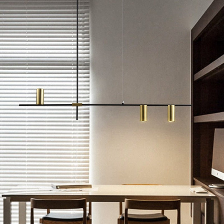 Lustre Cuisine Industriel | Inla - Designix Lustre Noir 5 Têtes