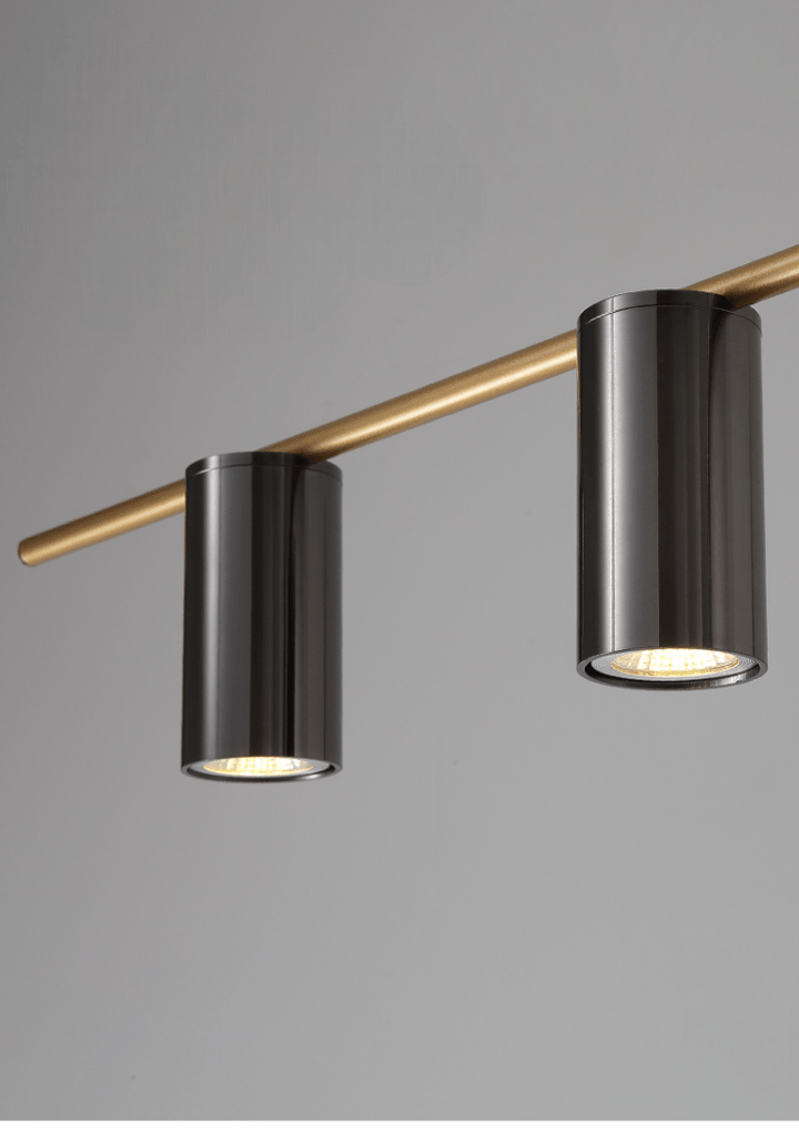 Lustre Cuisine Industriel | Inla - Designix Lustre Or 5 Têtes