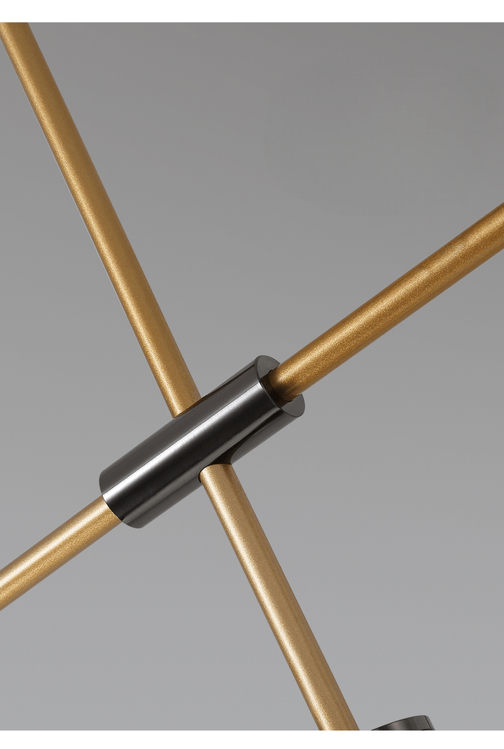 Lustre Cuisine Industriel | Inla - Designix Lustre Or 5 Têtes