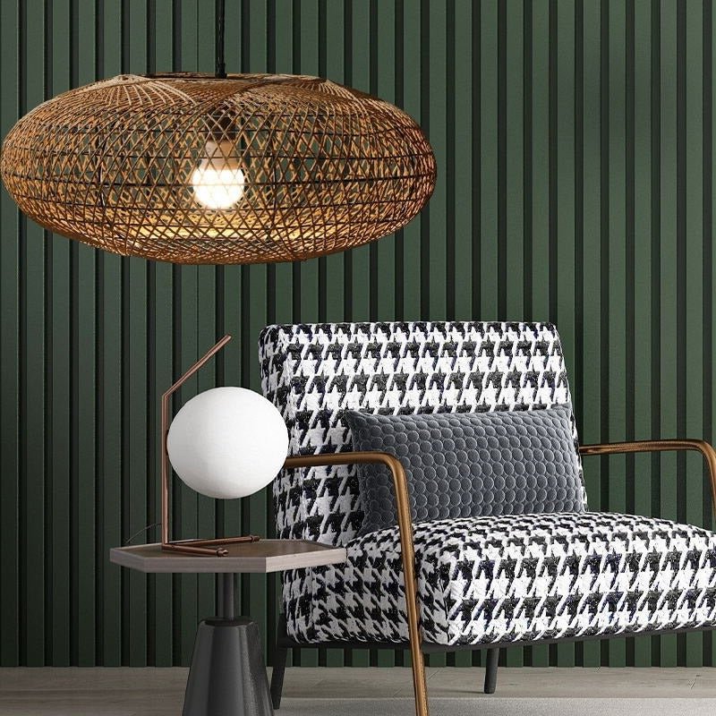 Lustre en Bambou | Nyla - Designix Lustre Marron