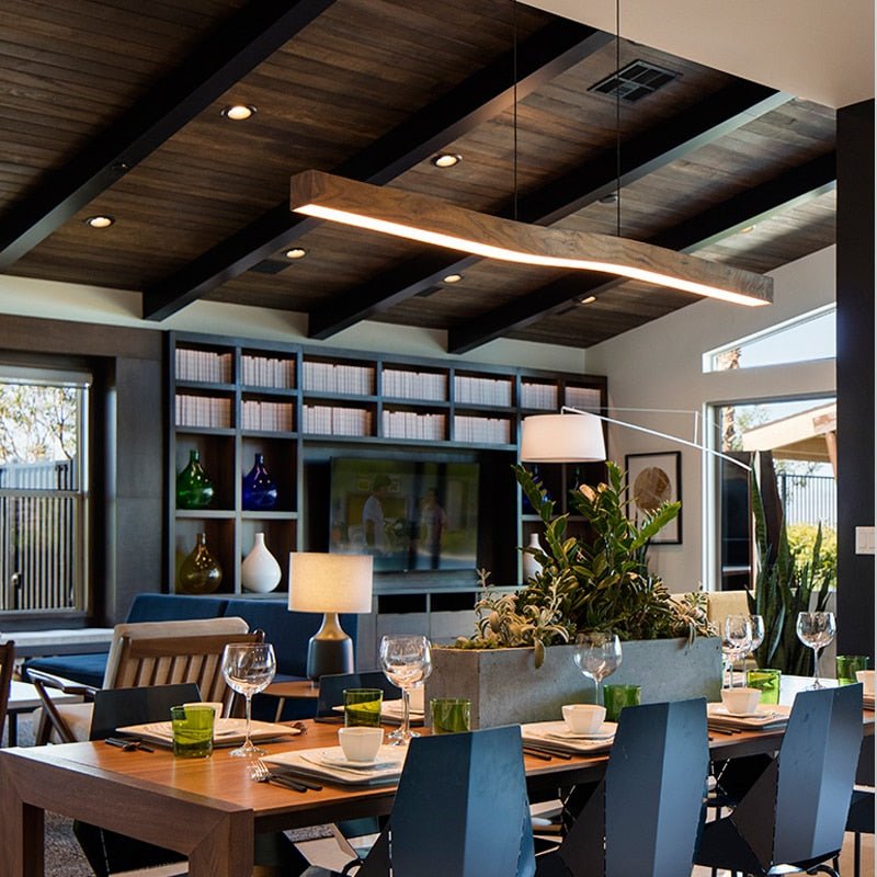 Lustre en Bois Flotté | Olen - Designix Lustre Marron