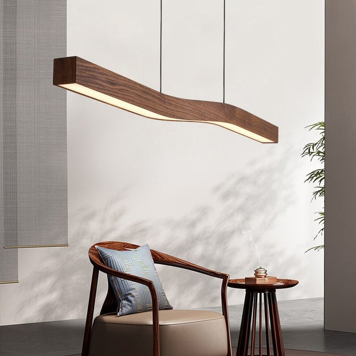 Lustre en Bois Flotté | Olen - Designix Lustre Marron